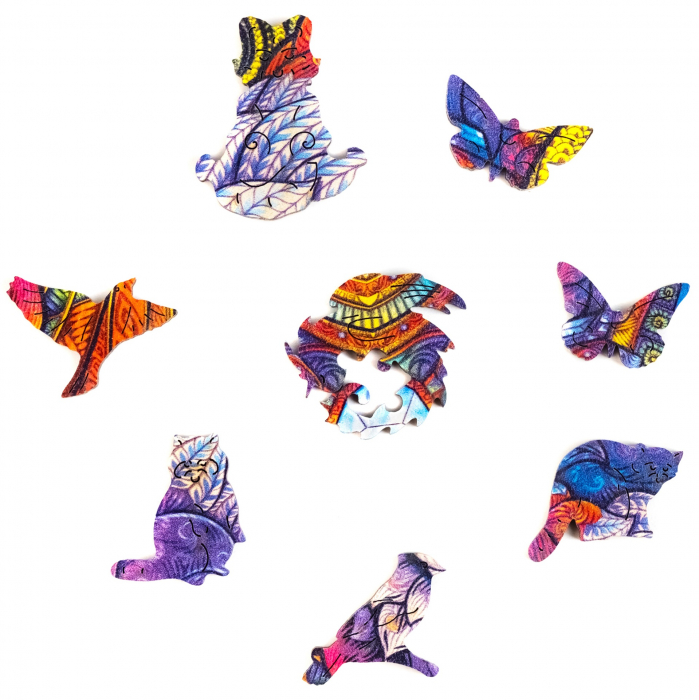 Puzzle din Lemn, Animal Raton Radiant, [4]