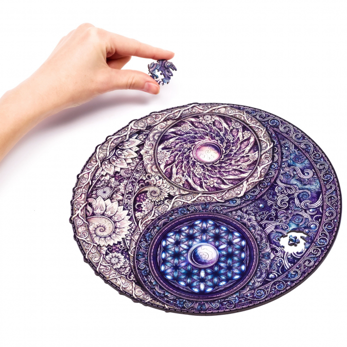 Puzzle din Lemn Mandala, 200 piese, Unidragon [3]