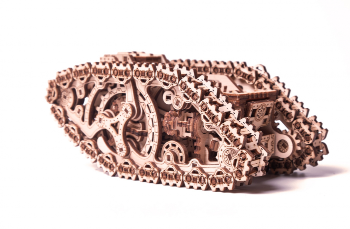 Puzzle 3D Lemn, Tanc Steampunk, [5]