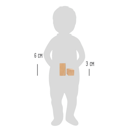 Cuburi de Construit din Lemn Safari, 50 de piese [1]