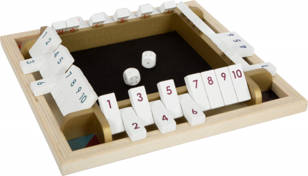 Jucarii & Jocuri - Joc de zaruri Shut the Box Gold Edition, 20x20x37c