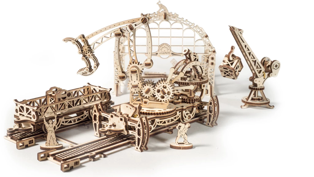 Puzzle 3D Lemn, Manipulator Autopropulsat, Ugears [0]