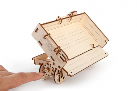 Puzzle 3D Lemn, Remorca, Ugears [4]