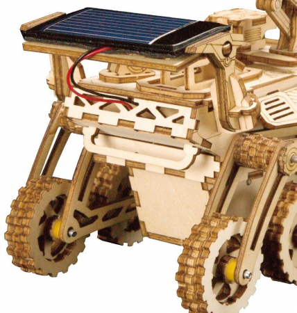 Robotime Curiosity Rover cu Celulă Solară LS402-W - Model din Lemn [1]