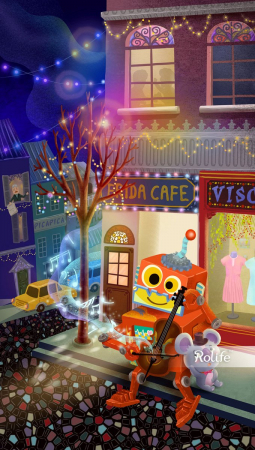 Robotime Small Performer Music Box AMD53 - Model din lemn [1]