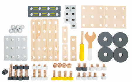 Set de Constructie din Lemn Scule & Piese [3]