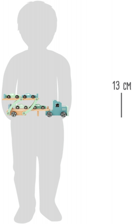 Jucarie de Impins din Lemn, Camion Chicago [5]