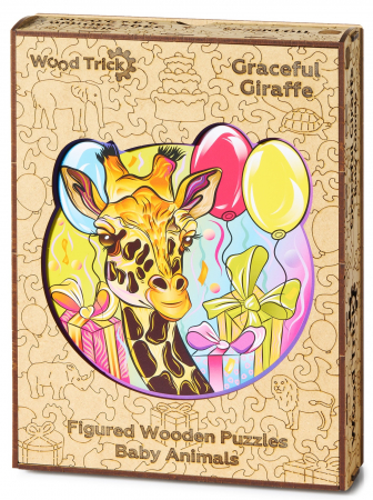 Puzzle din Lemn, Animal, Girafa Grațioasă [2]