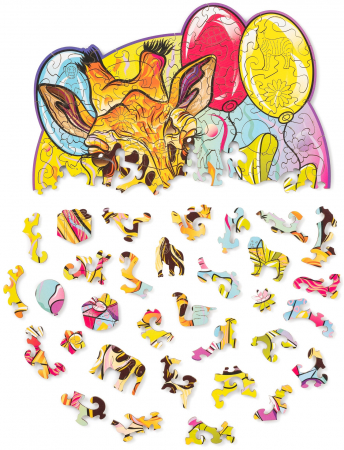 Puzzle din Lemn, Animal, Girafa Grațioasă [1]