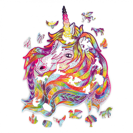 Puzzle din Lemn, Animal, Unicorn sclipitor [2]