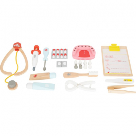 Trusa Doctor si Dentist pentru Copii, lemn, small foot [3]