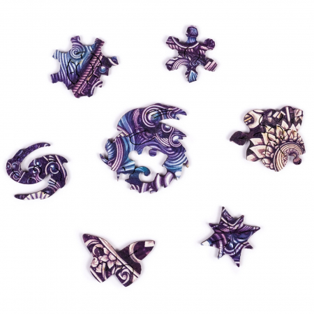 Puzzle din Lemn Mandala, 200 piese, Unidragon [3]