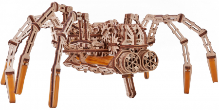 Puzzle 3D Lemn, Animal, Păianjen Steampunk [0]