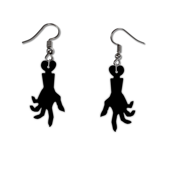 Cercei Halloween Plexiglas Negru – Dovleac, Pisică, Fantomă, Zombie, Mormânt – Laser Cut [5]