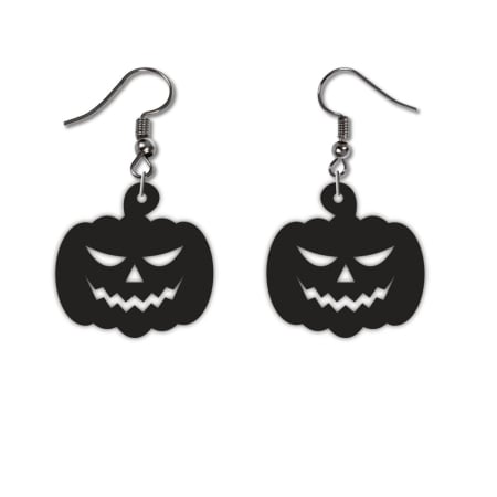 Bijuterii - Cercei Halloween Plexiglas Negru – Dovleac, Pisică, Fantomă, Zombie, Mormânt – Laser Cut