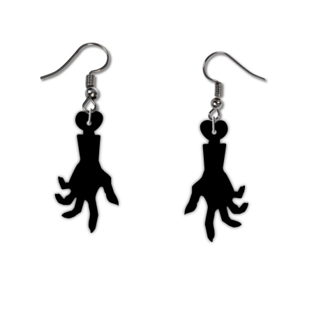 Cercei Halloween Plexiglas Negru – Dovleac, Pisică, Fantomă, Zombie, Mormânt – Laser Cut [4]