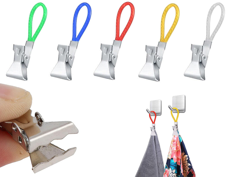 Set 5 Cleme de Agățat Prosoape pentru Baie, Cârlige pentru Prosoape [7]