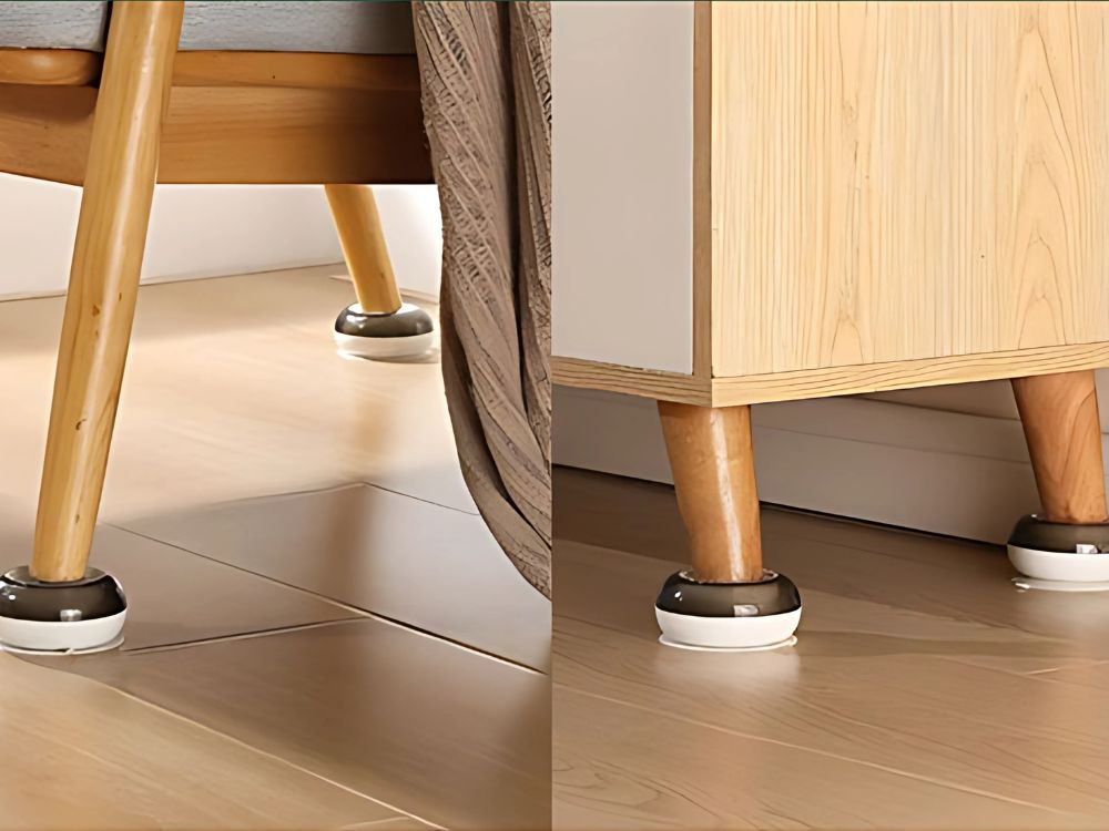 Set 4 Suporți Anti-Vibrație Pentru Mașina De Spălat, Uscator sau Mobilier, Verde [5]