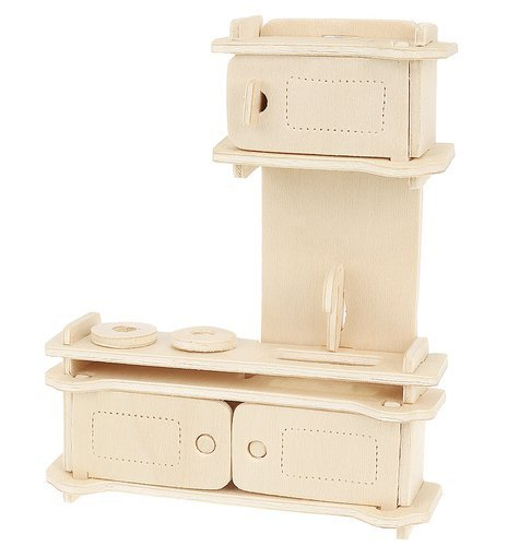 Un set de mobilier din lemn pentru păpuși 34 buc. [33]