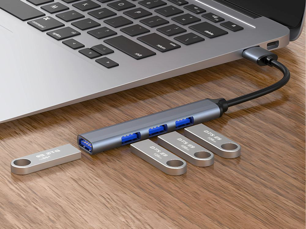 Adaptor hub splitter USB 3.0 5Gb/s cu 4 porturi USB 3.0 [7]