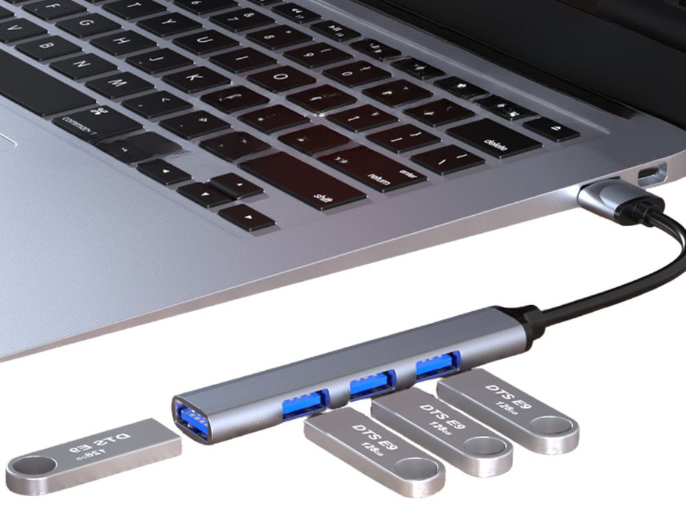 Adaptor hub splitter USB 3.0 5Gb/s cu 4 porturi USB 3.0 [8]