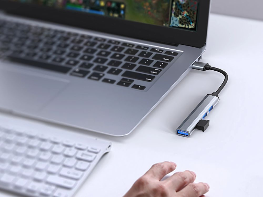 Adaptor hub splitter USB 3.0 5Gb/s cu 4 porturi USB 3.0 [4]