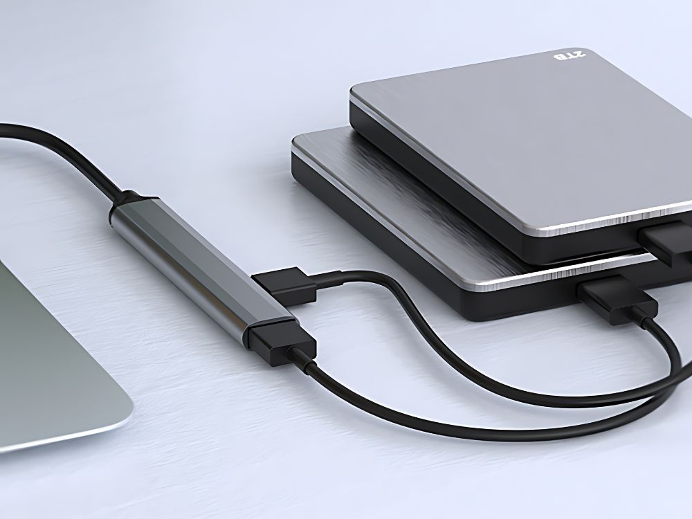 Adaptor hub splitter USB 3.0 5Gb/s cu 4 porturi USB 3.0 [3]