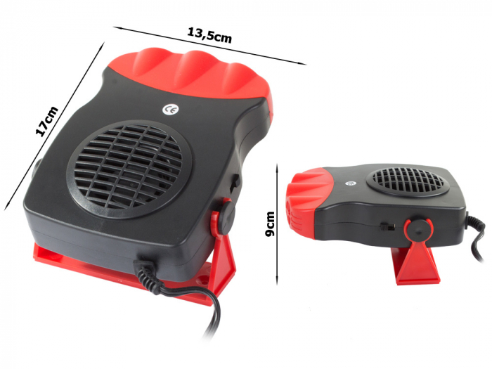 Aeroterma auto putere mare, neagra 200W 12 V [4]
