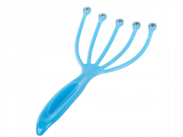 Aparat de masaj pentru scalp, Manual, Tip grebla, Cresterea parului, Roz [5]