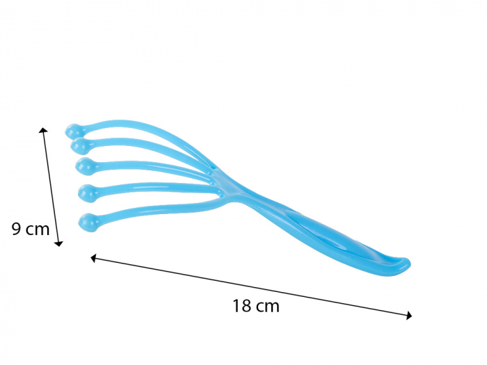 Aparat de masaj pentru scalp, Manual, Tip grebla, Cresterea parului, Roz [3]