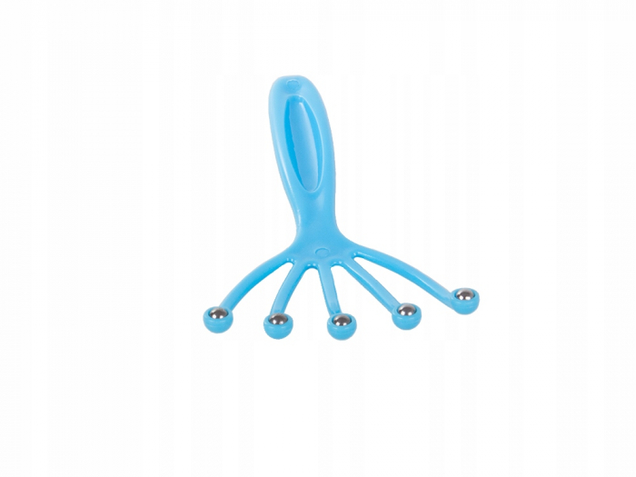 Aparat de masaj pentru scalp, Manual, Tip grebla, Cresterea parului, Roz [7]