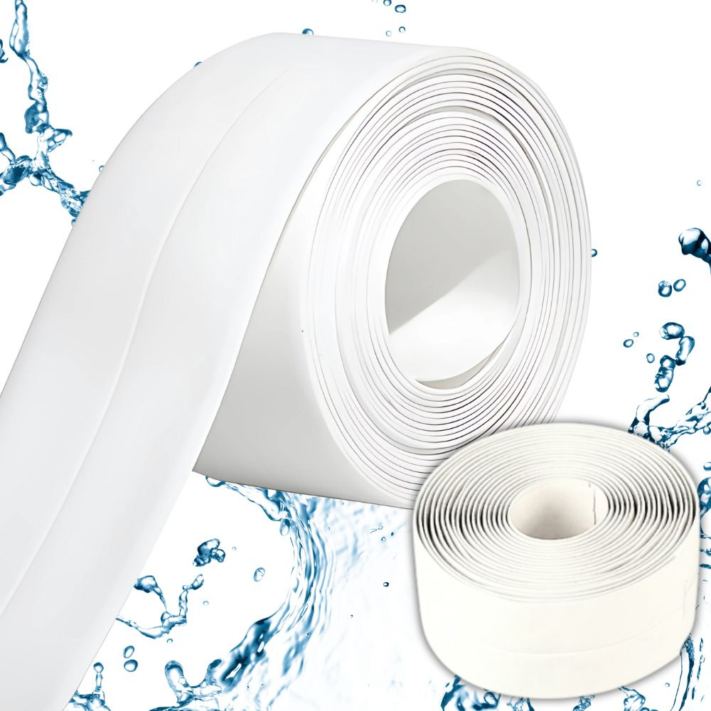 Bandă De Etanșare Albă Pentru Pereți Și Chiuvete – 3m PVC Adeziv Rezistent [1]