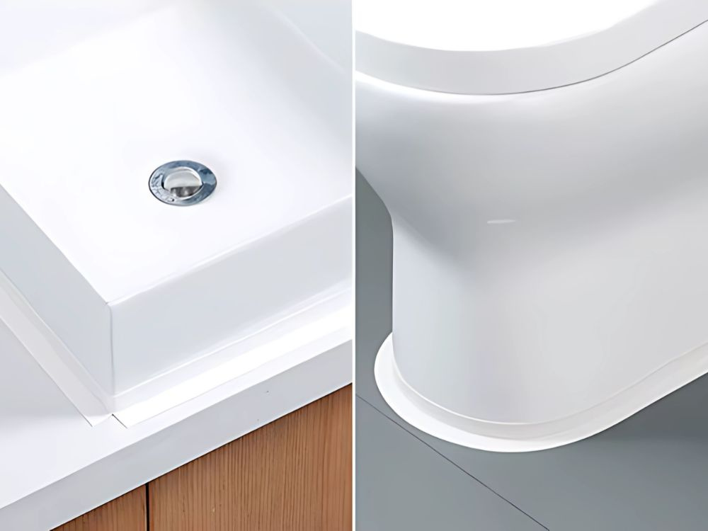 Bandă De Etanșare Albă Pentru Pereți Și Chiuvete – 3m PVC Adeziv Rezistent [6]
