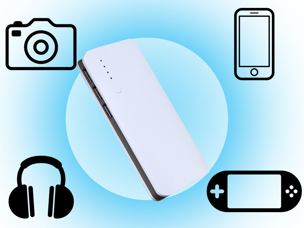 Baterie externă 10000mah cu 3x USB microUSB 2.1A, lanternă LED puternică și rapidă [2]