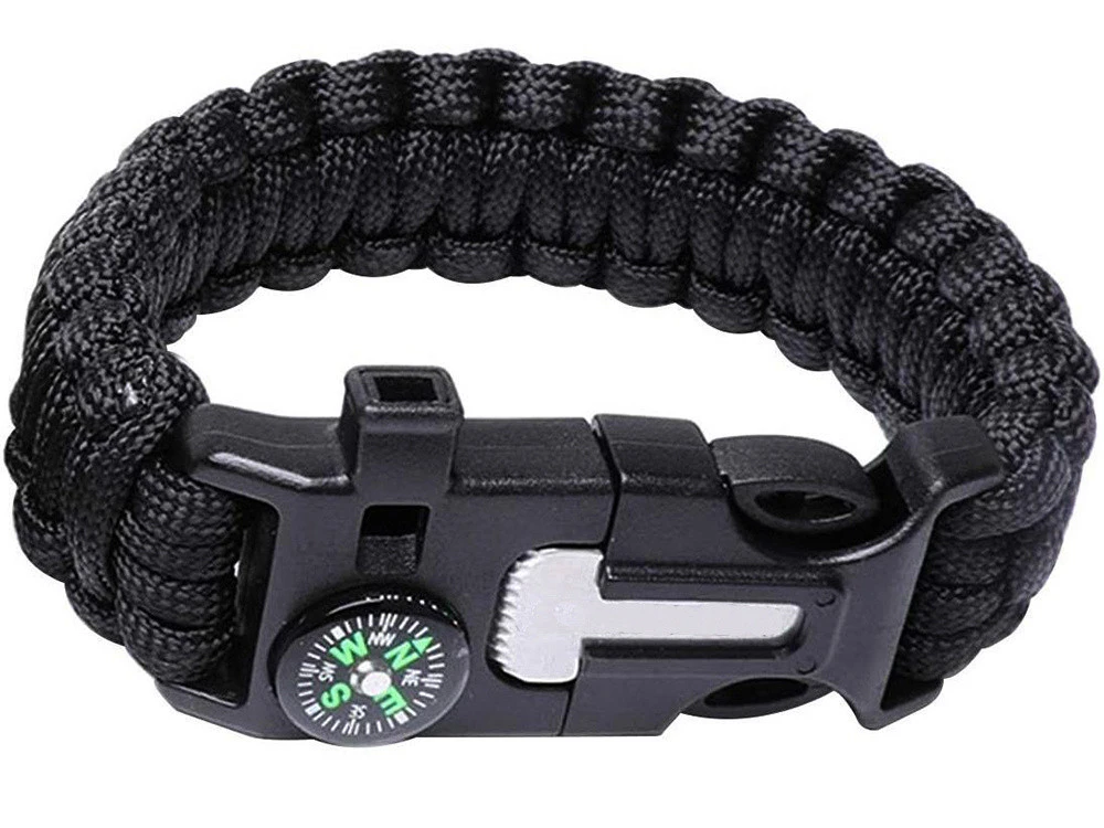 Brățară de supraviețuire 5 în 1: busolă, amnar, frânghie (paracord), cuțit [11]