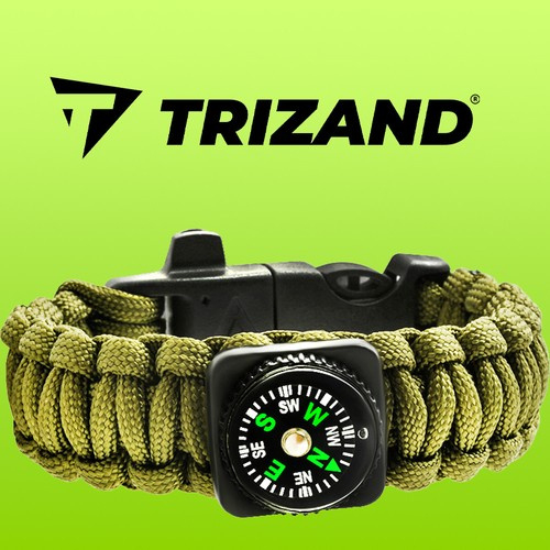 Brățară de SUPRAVIEȚUIRE cu Accesorii - Verde [2]