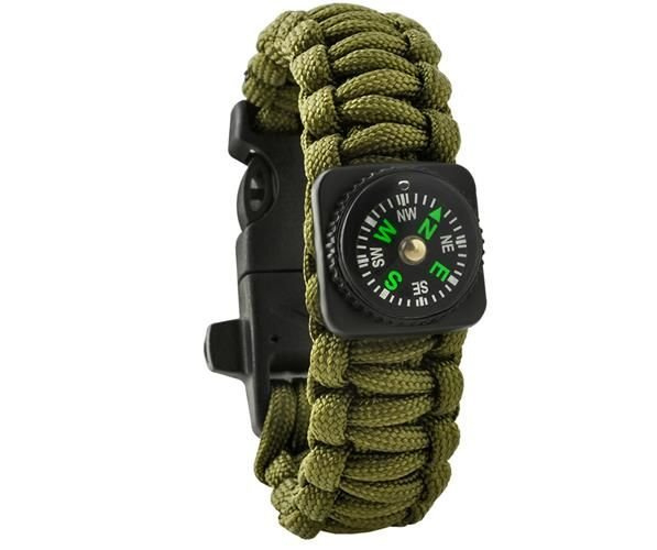 Brățară de SUPRAVIEȚUIRE cu Accesorii - Verde [7]