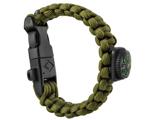 Brățară de SUPRAVIEȚUIRE cu Accesorii - Verde [5]