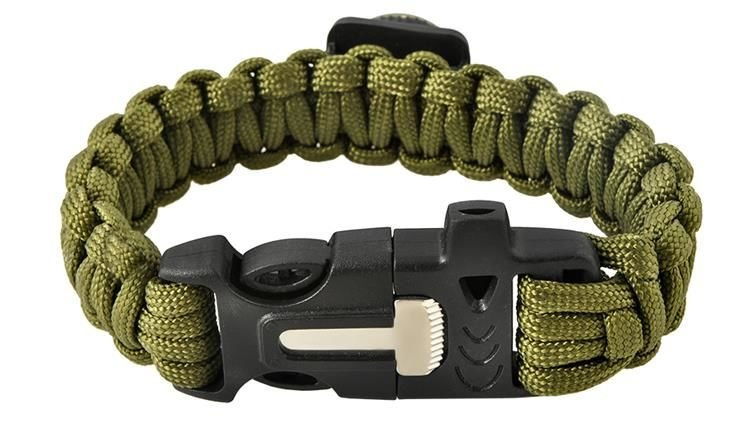 Brățară de SUPRAVIEȚUIRE cu Accesorii - Verde [8]