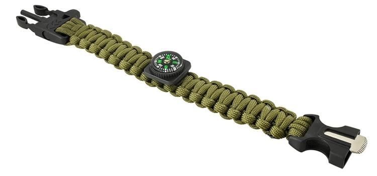Brățară de SUPRAVIEȚUIRE cu Accesorii - Verde [9]