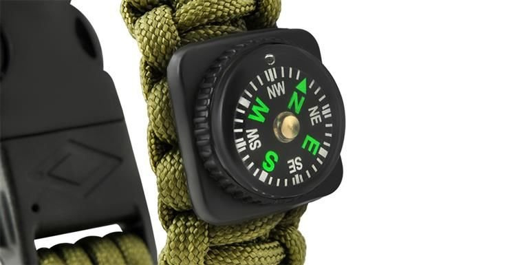 Brățară de SUPRAVIEȚUIRE cu Accesorii - Verde [6]
