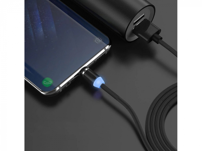 Cablu de incarcare magnetic 3 in 1 micro typ-c usb lightning 1m [9]