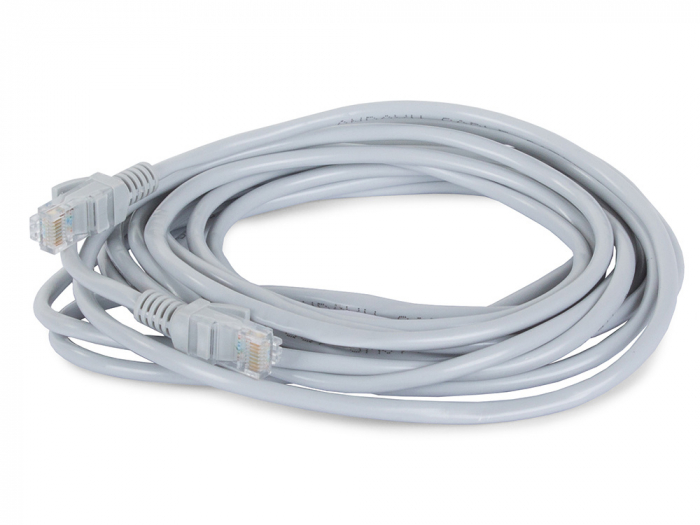 Cablu de retea ,5M,Gri, DeTech, UTP cat 5e, mufat 2 x rj45 [3]
