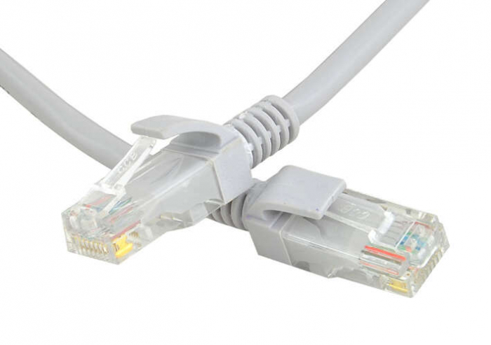 Cablu LAN de retea, Internet, RJ 45, PVC, diferite marimi, Gri [4]