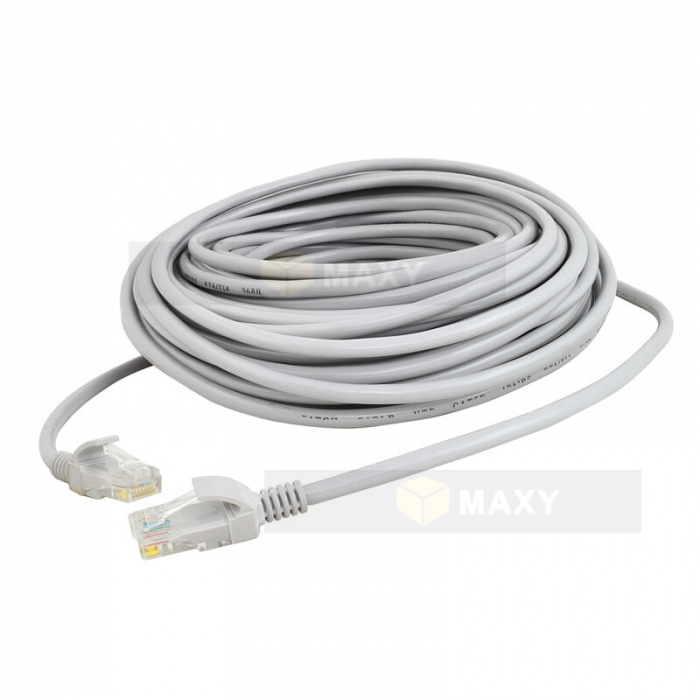 Cablu LAN de retea, Iso Trade, RJ 45, PVC, 30 m, Gri [4]