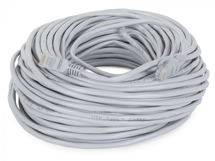 Cablu LAN de retea, RJ 45, CAT5E, PVC, 30 m, Gri [4]