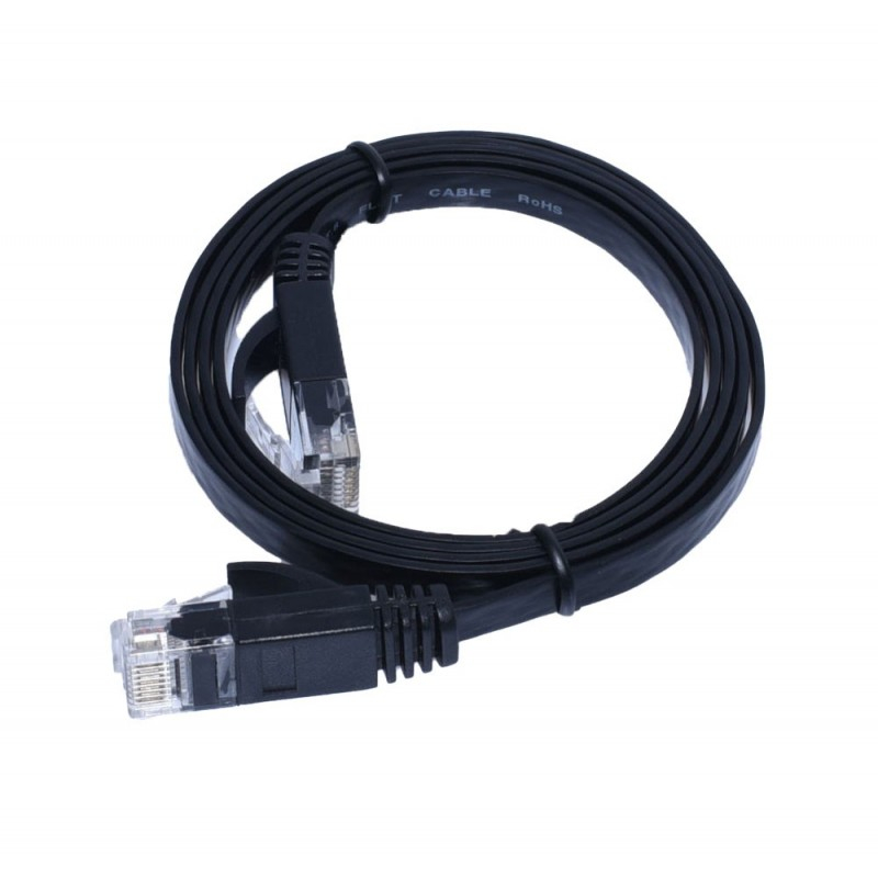Cablu UTP Plat CAT6 Gigabit, 10m, 20m, 25m, 30m, mufat RJ45, cupru [4]