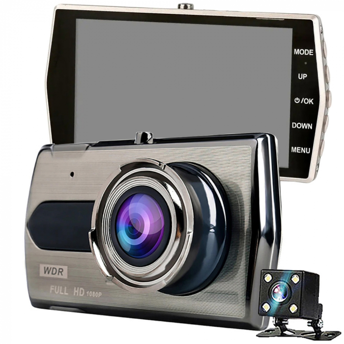 Camera auto full hd cu display lcd video recorder cu marșarier [2]