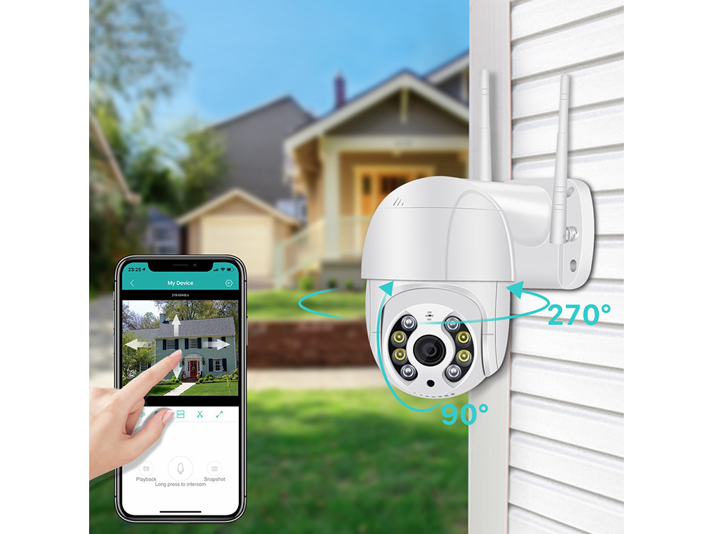 Cameră de supraveghere exterioară ip wifi full hd zoom [3]