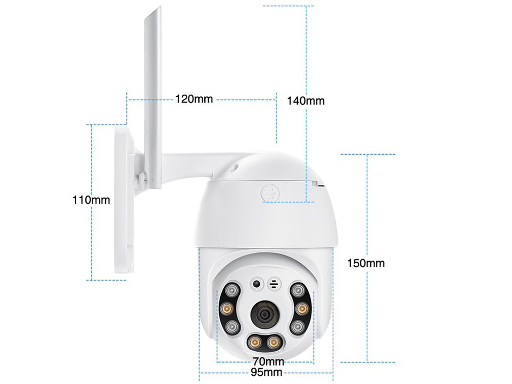 Cameră de supraveghere exterioară ip wifi full hd zoom [4]